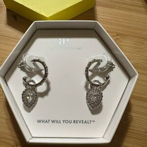 BP Silver Hoop Earrings